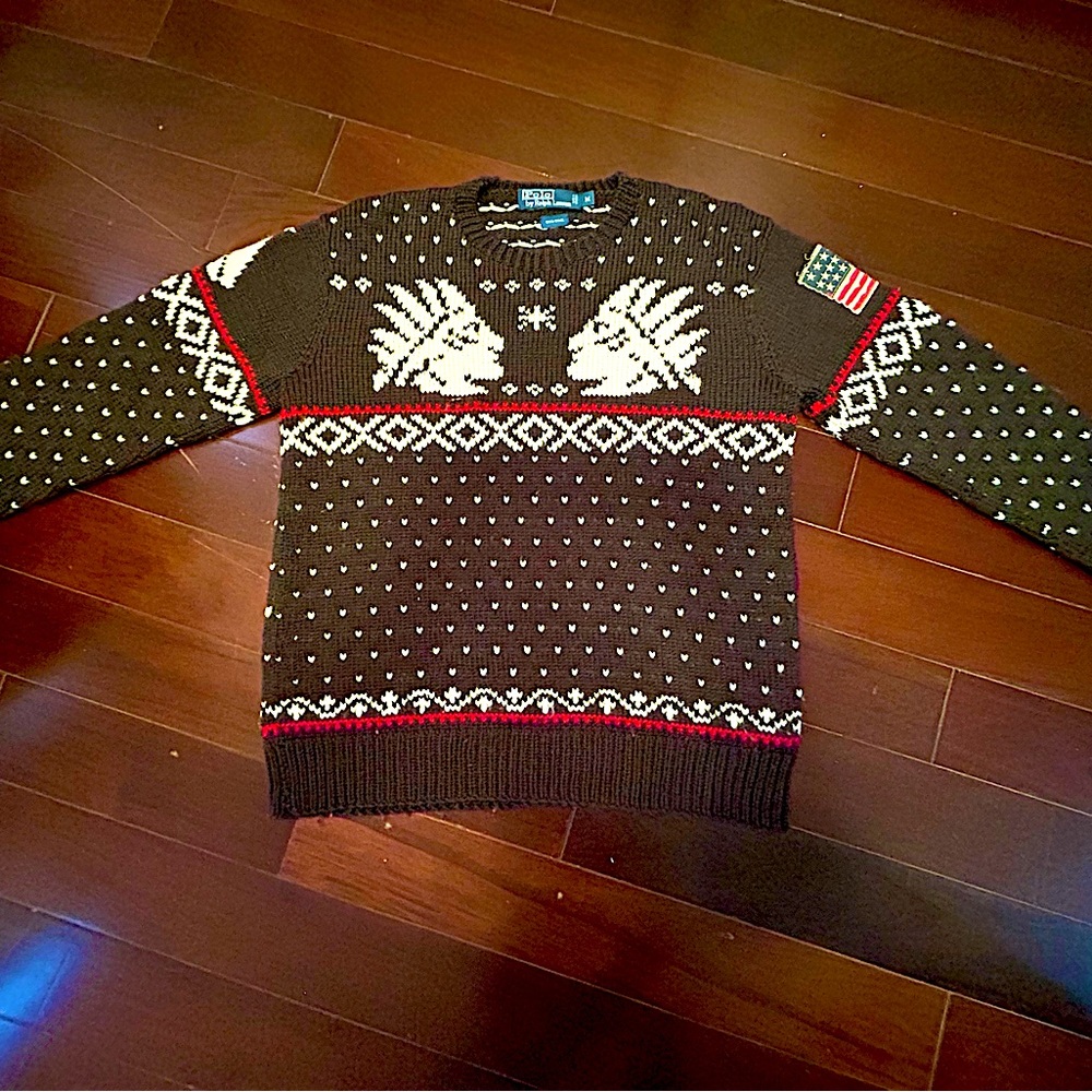 Polo Ralph Lauren 100% Wool Indian Chief Sweater